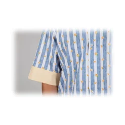 Poggianti 1958 Poggianti 1985 - Short Sleeve Fantasy Shirt - Handmade in Italy - New Luxury Exclusive Collection - Avvenice^ Shirts
