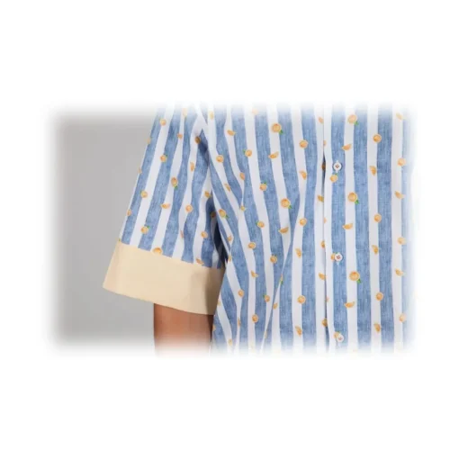 Poggianti 1958 Poggianti 1985 - Short Sleeve Fantasy Shirt - Handmade in Italy - New Luxury Exclusive Collection - Avvenice^ Shirts