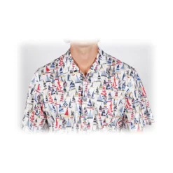 Poggianti 1958 Poggianti 1985 - Short Sleeve Fantasy Shirt - Handmade in Italy - New Luxury Exclusive Collection - Avvenice