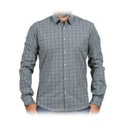 Poggianti 1958 Poggianti 1985 - Small Collar Patterned Shirt - Handmade in Italy - New Luxury Exclusive Collection - Avvenice^ Shirts