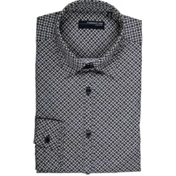 Poggianti 1958 Poggianti 1985 - Small Collar Patterned Shirt - Handmade in Italy - New Luxury Exclusive Collection - Avvenice