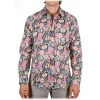 Poggianti 1958 Poggianti 1985 - Small Italian Collar Patterned Shirt - Handmade in Italy - New Luxury Exclusive Collection - Avvenice