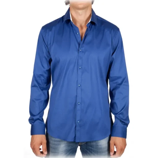 Poggianti 1958 Poggianti 1985 - Solid Color Italian Collar Shirt - Handmade in Italy - New Luxury Exclusive Collection - Avvenice^ Shirts