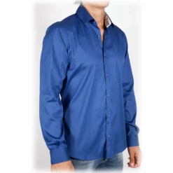 Poggianti 1958 Poggianti 1985 - Solid Color Italian Collar Shirt - Handmade in Italy - New Luxury Exclusive Collection - Avvenice^ Shirts