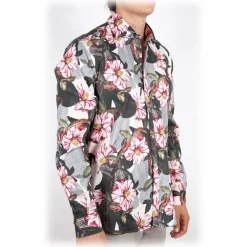 Poggianti 1958 Poggianti 1985 - Stretch Fantasy Shirt Italian Collar - Handmade in Italy - New Luxury Exclusive Collection - Avvenice^ Shirts