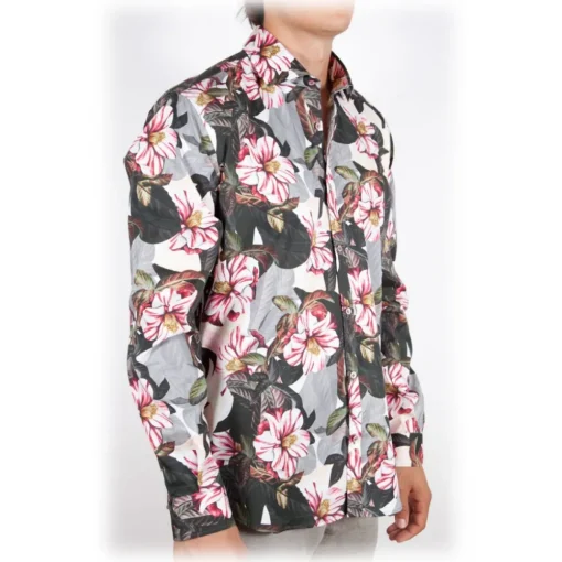 Poggianti 1958 Poggianti 1985 - Stretch Fantasy Shirt Italian Collar - Handmade in Italy - New Luxury Exclusive Collection - Avvenice^ Shirts