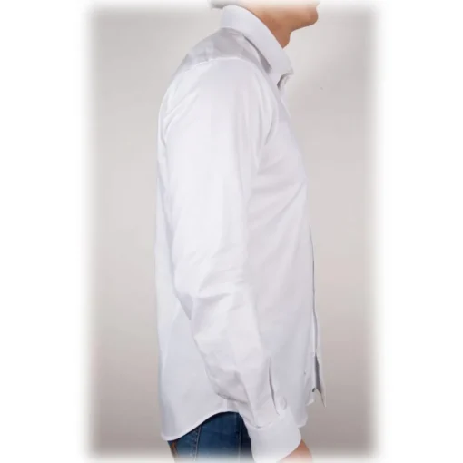Poggianti 1958 Poggianti 1985 - White Oxford Shirt Italian Collar - Handmade in Italy - New Luxury Exclusive Collection - Avvenice^ Shirts