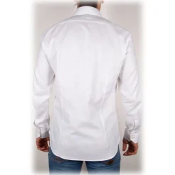 Poggianti 1958 Poggianti 1985 - White Oxford Shirt Italian Collar - Handmade in Italy - New Luxury Exclusive Collection - Avvenice^ Shirts