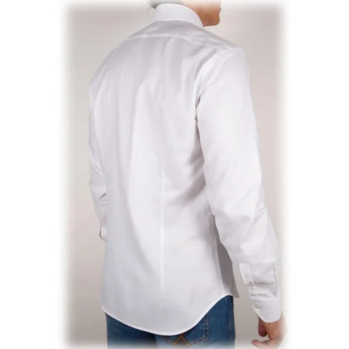 Poggianti 1958 Poggianti 1985 - White Oxford Shirt Italian Collar - Handmade in Italy - New Luxury Exclusive Collection - Avvenice^ Shirts