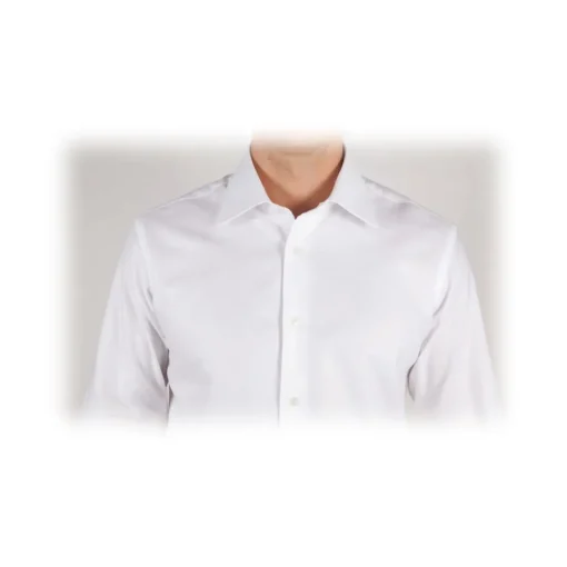 Poggianti 1958 Poggianti 1985 - White Oxford Shirt Italian Collar - Handmade in Italy - New Luxury Exclusive Collection - Avvenice^ Shirts