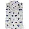 Poggianti 1958 Poggianti 1985 - White Soft Collar Patterned Shirt - Handmade in Italy - New Luxury Exclusive Collection - Avvenice^ Shirts