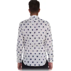 Poggianti 1958 Poggianti 1985 - White Soft Collar Patterned Shirt - Handmade in Italy - New Luxury Exclusive Collection - Avvenice^ Shirts
