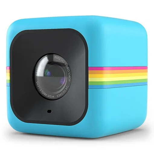 Polaroid - Cube+ Live Streaming Wi-Fi Mini Lifestyle Action Camera - Full HD 1440p - Action Sports Cameras - Blue - Avvenice^ Photo & Video