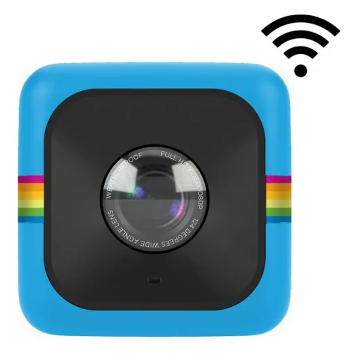 Polaroid - Cube+ Live Streaming Wi-Fi Mini Lifestyle Action Camera - Full HD 1440p - Action Sports Cameras - Blue - Avvenice^ Photo & Video