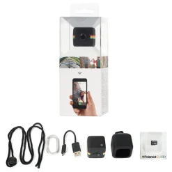 Polaroid - Cube+ Live Streaming Wi-Fi Mini Lifestyle Action Camera - Full HD 1440p - Action Sports Cameras - Blue - Avvenice^ Photo & Video