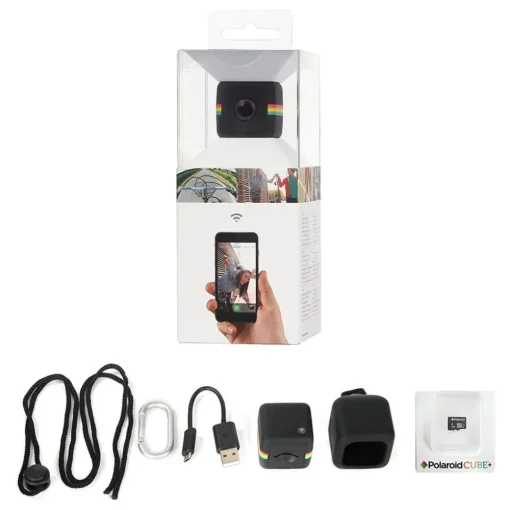 Polaroid - Cube+ Live Streaming Wi-Fi Mini Lifestyle Action Camera - Full HD 1440p - Action Sports Cameras - Blue - Avvenice^ Photo & Video