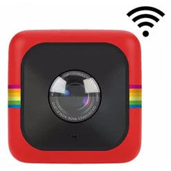 Polaroid - Cube+ Wi-Fi Mini Lifestyle Action Camera - Full HD 1440p - Action Sports Cameras - Red - Avvenice