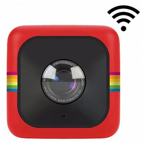 Polaroid - Cube+ Wi-Fi Mini Lifestyle Action Camera - Full HD 1440p - Action Sports Cameras - Red - Avvenice