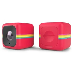 Polaroid - Cube+ Wi-Fi Mini Lifestyle Action Camera - Full HD 1440p - Action Sports Cameras - Red - Avvenice