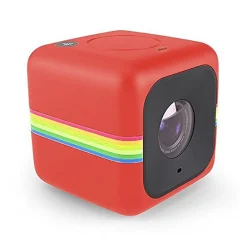 Polaroid - Cube+ Wi-Fi Mini Lifestyle Action Camera - Full HD 1440p - Action Sports Cameras - Red - Avvenice