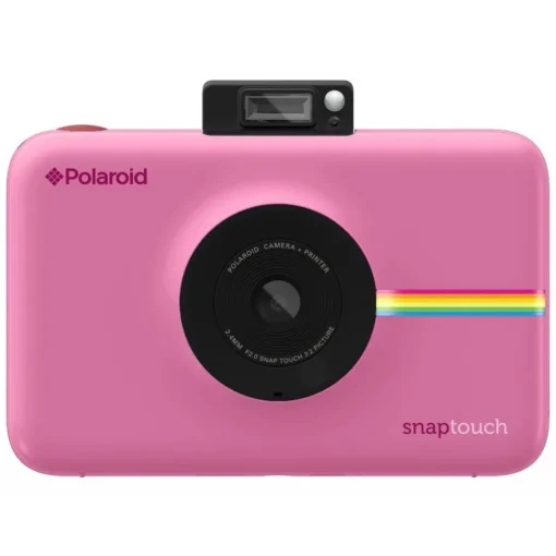 Polaroid - Snap Touch Instant Print Digital Camera With LCD Display (Pink) with Zink Zero Ink Printing Technology - Avvenice