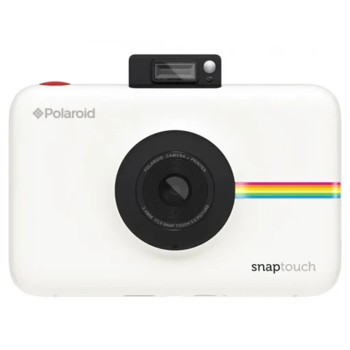 Polaroid - Snap Touch Instant Print Digital Camera With LCD Display (White) with Zink Zero Ink Printing Technology - Avvenice^ Photo & Video