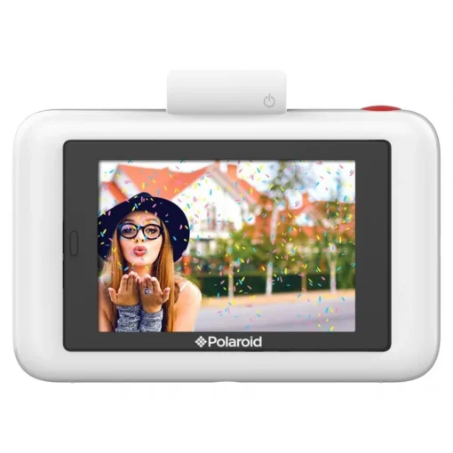 Polaroid - Snap Touch Instant Print Digital Camera With LCD Display (White) with Zink Zero Ink Printing Technology - Avvenice^ Photo & Video