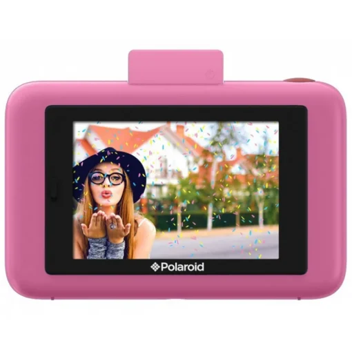 Polaroid - Snap Touch Instant Print Digital Camera With LCD Display (Pink) with Zink Zero Ink Printing Technology - Avvenice