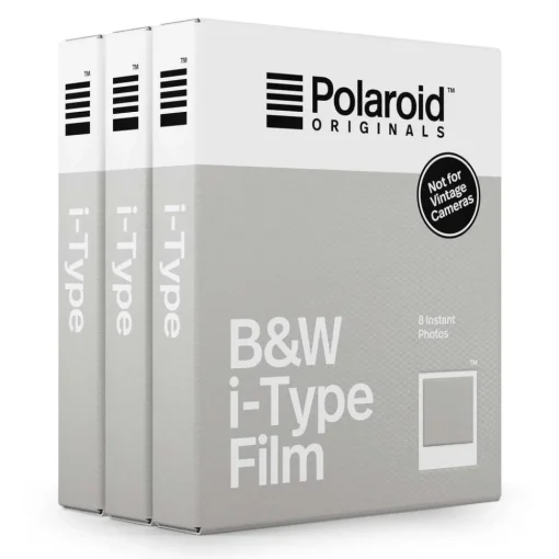 Polaroid Originals - Triple Pack for iType - Classic White Frame - Blackout Film for Cameras - OneStep 2 - Avvenice