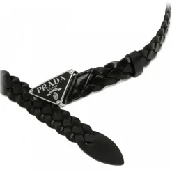 Prada - Black Braided Leather Belt - Exclusive Luxury Collection - Avvenice