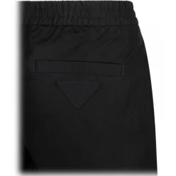 Prada - Black Cotton Trousers - Exclusive Luxury Collection - Avvenice^ Trousers
