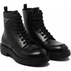 Prada - Black Leather Boots - Exclusive Luxury Collection - Avvenice^ Shoes