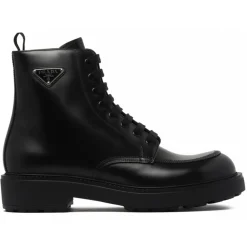 Prada - Black Leather Boots - Exclusive Luxury Collection - Avvenice^ Shoes