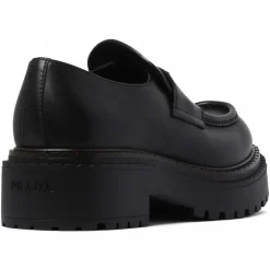 Prada - Black Leather Loafers - Exclusive Luxury Collection - Avvenice^ Shoes