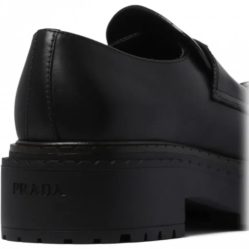 Prada - Black Leather Loafers - Exclusive Luxury Collection - Avvenice^ Shoes