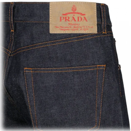 Prada - Navy Denim Jeans - Exclusive Luxury Collection - Avvenice