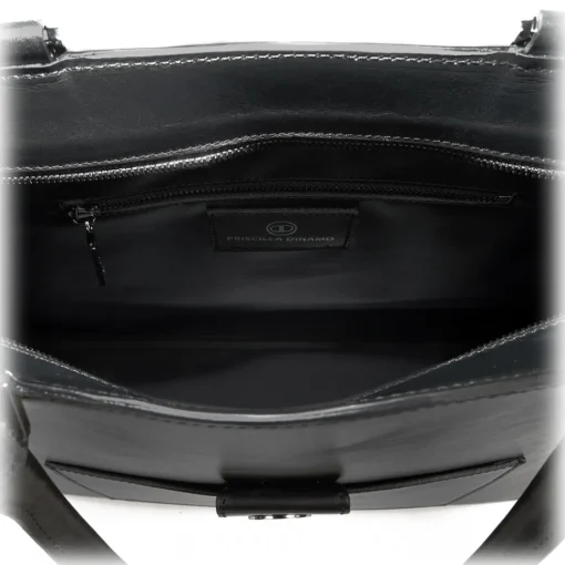 Priscilla Dinamo - Big Deal - Black - Bag - Made in Italy - Luxury Exclusive Collection - Avvenice^ Bags