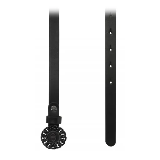 Priscilla Dinamo - Hug - Black - Belt - Made in Italy - Luxury Exclusive Collection - Avvenice^ Belts