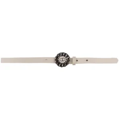 Priscilla Dinamo - Hug - Ivory - Belt - Made in Italy - Luxury Exclusive Collection - Avvenice