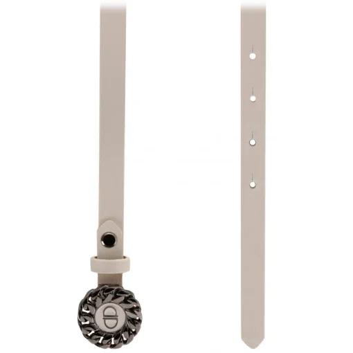 Priscilla Dinamo - Hug - Ivory - Belt - Made in Italy - Luxury Exclusive Collection - Avvenice