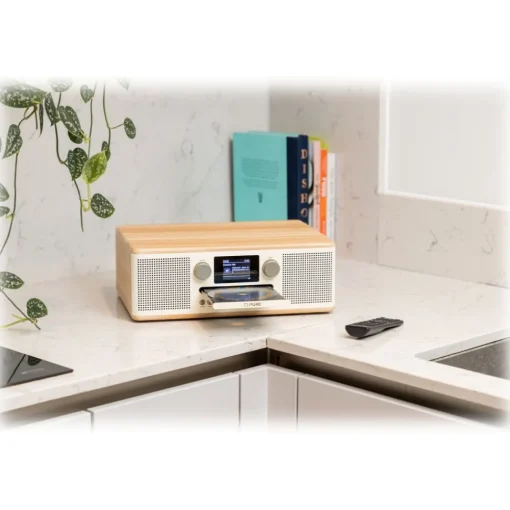 Pure - Classic C-D6 - Cotton White Oak - CD-Player DAB+ Radio with Bluetooth - High Quality Digital Radio - Avvenice^ Audio