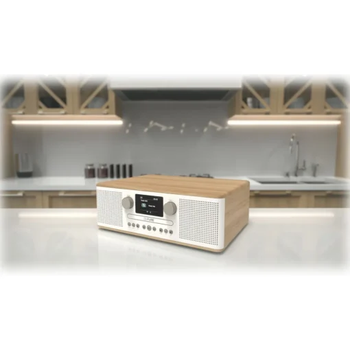 Pure - Classic C-D6 - Cotton White Oak - CD-Player DAB+ Radio with Bluetooth - High Quality Digital Radio - Avvenice^ Audio