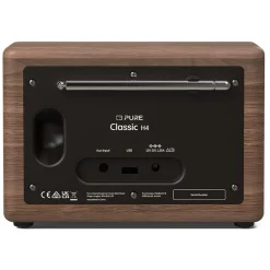 Pure - Classic H4 - Coffee Black Walnut - Digital Kitchen Radio with Bluetooth - High Quality Digital Radio - Avvenice
