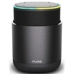 Pure - DiscovR - Graphite - Portable Smart Speaker - Alexa Built-In, Enhanced Music Discovery - High Quality Digital Radio - Avvenice^ Audio