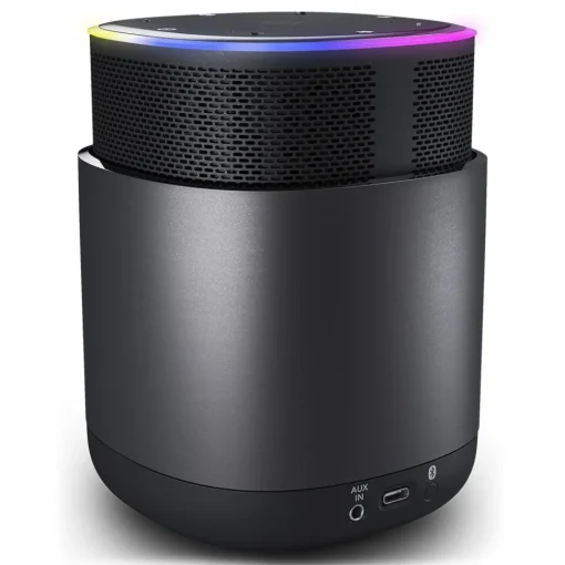 Pure - DiscovR - Graphite - Portable Smart Speaker - Alexa Built-In, Enhanced Music Discovery - High Quality Digital Radio - Avvenice^ Audio