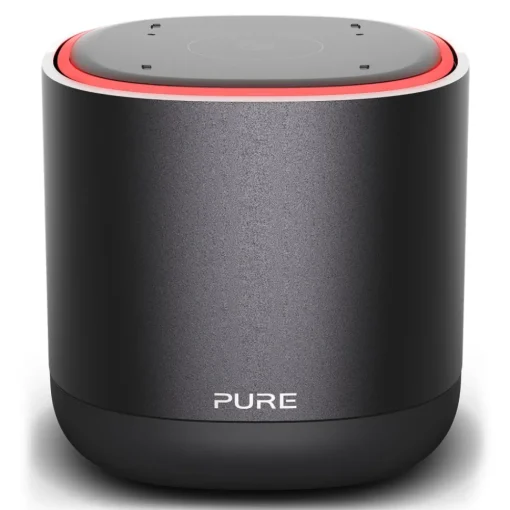 Pure - DiscovR - Graphite - Portable Smart Speaker - Alexa Built-In, Enhanced Music Discovery - High Quality Digital Radio - Avvenice^ Audio