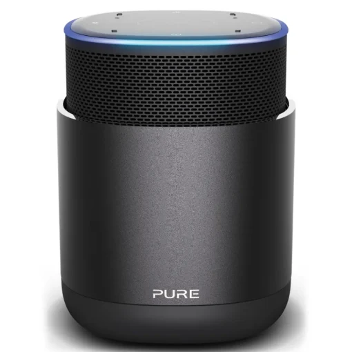 Pure - DiscovR - Graphite - Portable Smart Speaker - Alexa Built-In, Enhanced Music Discovery - High Quality Digital Radio - Avvenice^ Audio