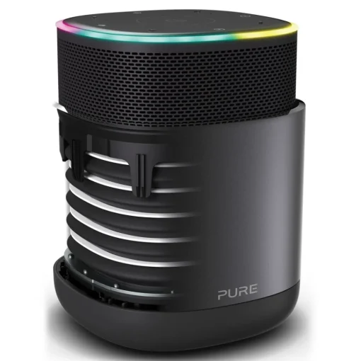 Pure - DiscovR - Graphite - Portable Smart Speaker - Alexa Built-In, Enhanced Music Discovery - High Quality Digital Radio - Avvenice^ Audio