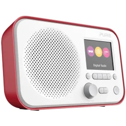 Pure - Elan E3 - Red - Portable DAB/DAB+ and FM Radio with Colour Display - High Quality Digital Radio - Avvenice^ Audio