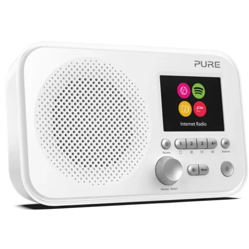 Pure - Elan IR3 - White - Portable Internet Radio with Spotify Connect - Colour Display - High Quality Digital Radio - Avvenice^ Audio